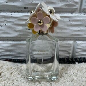 Marc Jacobs Daisy Eau So Fresh EMPTY Perfume Bottle 4.2oz Clear Floral Cap
